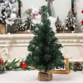 Праздничная настольная мини-рождественская елка, декор для праздничной вечеринки, прочное украшение в виде мини-рождественской елки с красивым дизайном на Рождество