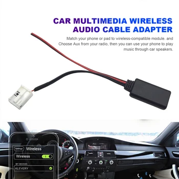Провод Аудиовхода 12Pin Радио Стерео Провод Адаптер Bluetooth-совместимый Кабель-Адаптер AUX 5-12 В для BMW 5Series 525i 525it 528i