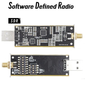 Программируемый радиоприемник Многофункциональный широкополосный программный приемник из алюминия с интерфейсом USB от 10 кГц до 2 ГГц, 12-разрядный АЦП