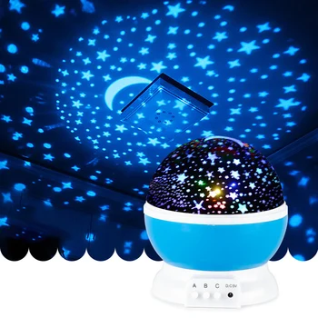 Проектор Galaxy Звездное Небо Вращающийся светодиодный ночник Планетарий Детская спальня Звездные ночные огни Лунный Свет Подарочная лампа для детей