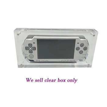 Прозрачная магнитная акриловая коробка для игровой консоли PSP2000, psp3000, чехол-накладка для дисплея BoxClear, подставка для хранения игровых аксессуаров