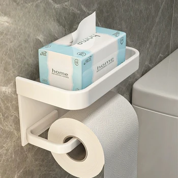 Пространство для ванной комнаты алюминиевый держатель для салфеток Ящик для бумаги в ванной комнате стеллаж для хранения гостиничного туалета неперфорированный настенный держатель для бумаги