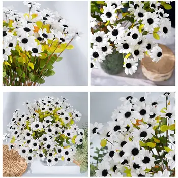 Простые в уходе искусственные растения, Реалистичные неувядающие цветы-трезубцы, домашнее свадебное украшение из 5 шт. искусственной имитационной подделки