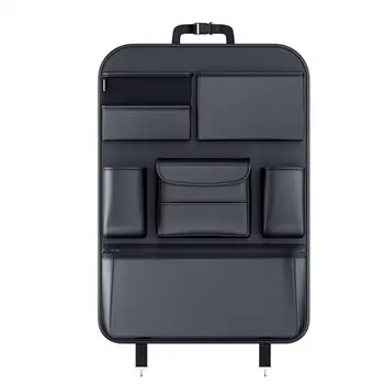 Регулируемый Органайзер для багажника Автомобиля, Сумка для хранения на заднем сиденье, Компактная, Большая Емкость, Прочный Автомобильный Многофункциональный Аксессуар для интерьера.