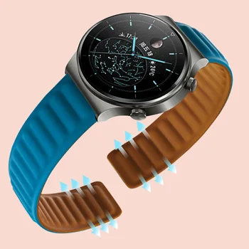 ремешок для часов Samsung Watch Series 4 5 6, аксессуары для ремешков, силиконовый ремешок для часов, силиконовая цепочка с магнитным отсосом.