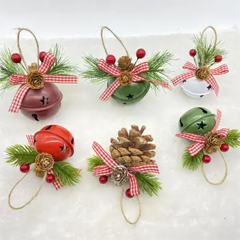 Рождественский колокольчик, подвеска, тонкое мастерство, праздничная елка, подвесные колокольчики, украшения для дома, праздничные украшения