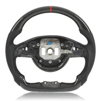 Рулевое колесо с плоским дном, Эпоксидное покрытие, Замена рулевого колеса из углеродного волокна для Mercedes AMG E63 E63S W213 для автомобиля