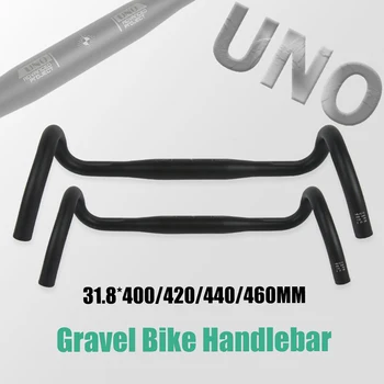Руль для гравийного велосипеда UNO FL12 31,8x400/420/440/ внешняя перекладина 460 мм, Сверхлегкая Велосипедная ручка, Расклешенная перекладина для шоссейного велосипеда