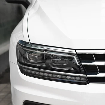 Светодиодная крышка фары Прозрачный Абажур Корпус фары из оргстекла Заменить оригинальную линзу для VW Tiguan L 2017 2018 2019 2020