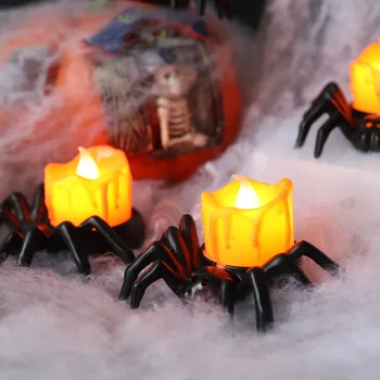 Светодиодные фонарики в виде тыкв, Тыквы на Хэллоуин на батарейках, Чайные гирлянды в виде тыкв, фонарики Jack O’ для украшения Хэллоуина