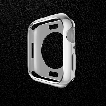 Силиконовый защитный чехол с гальваническим покрытием подходит для Apple Watch iwatch876543SE frame case Ultra 49mm series TPU soft case 41mm