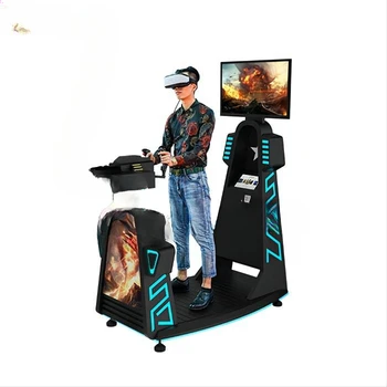 Симулятор игр виртуальной реальности, многопользовательский симулятор виртуальной реальности, игровая площадка в помещении, стрельба по Гатлингу 9d vr для игрового парка