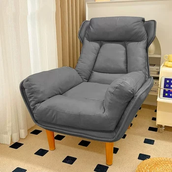 Скандинавские стулья Розовая опора Роскошный Одноместный диван-кресло для взрослых в японском эргономичном бархатном стиле Fauteuil Мебель для гостиной