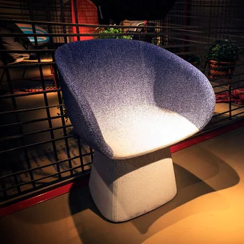 Скандинавский градиентный двухцветный тканевый обеденный стул для дома, отдыха в отеле, Чужой приемной
