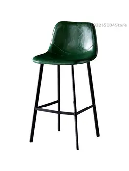 Скандинавский Легкий Роскошный барный стул Бытовой Высокий Табурет Современный Простой барный стул со спинкой Instagram Стул на стойке регистрации