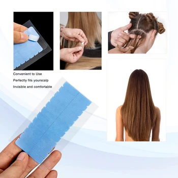 Сменная лента для наращивания 0,8 см х 4 см, лента для волос, Двусторонняя лента для наращивания человеческих волос