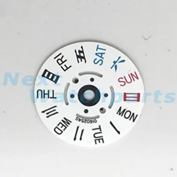 Сменные часы, диск с циферблатом недели, подходящий для механизма NH36, Запасные части