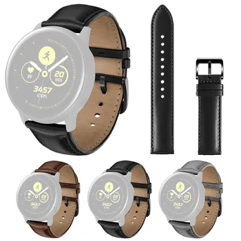 Сменный кожаный ремешок для наручных часов, высококачественные вспомогательные аксессуары, подходящие для Samsung Galaxy Watch active 20 мм