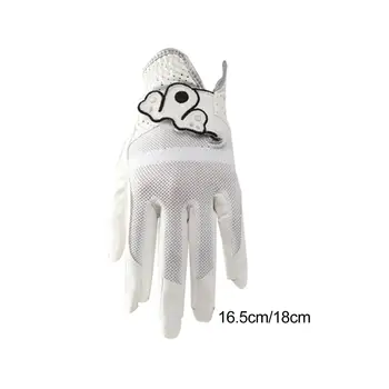Снаряжение для гольфа Дышащая спортивная удобная перчатка для игроков в гольф Белые профессиональные женские перчатки для гольфа из микроволокна