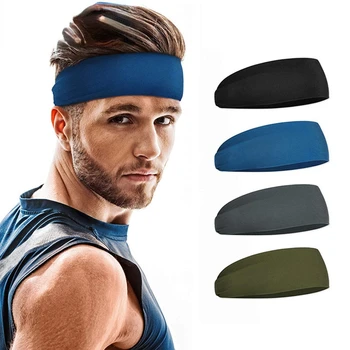 Спортивные повязки для волос для мужчин, эластичные нейлоновые повязки для впитывания пота на лбу, повязки для волос для игры в мяч на открытом воздухе, аксессуары для одежды