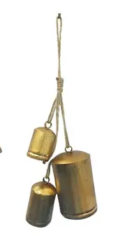 старинный бронзовый металлический колокольчик: украсьте красивый винтажный шарм вашего домашнего декора этой винтажной каплевидной люстрой с кристаллами