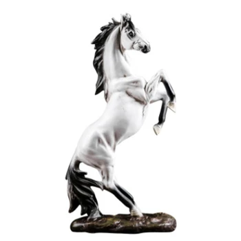 Статуя скачущей лошади для домашнего декора, современная фигурка лошади, скульптура, украшения для офиса, ремесла.