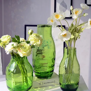 Стеклянная ваза в европейском стиле, настольное украшение, Мягкий декор, домашняя ваза для цветов, Декор для украшения дома, Горшки для растений в бутылках