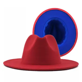 Стильная фетровая шляпа с широкими полями, Универсальная мягкая мужская женская винтажная шляпа Fascinator Jazz