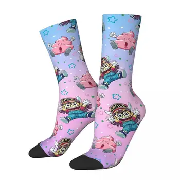 Счастливые мужские носки Arale и Poop в стиле ретро Dr.slump, аниме, уличный стиль, подарочный носок Crazy Crew с рисунком