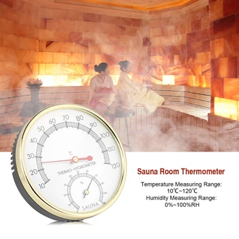 Термометр-гигрометр для сауны в помещении 2 в 1 для измерения влажности и температуры в помещении гостиничной сауны Случайный цвет