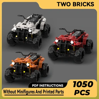 Техническая модель вездехода серии Moc Bricks, модульные строительные блоки, подарки, игрушки для детей, Сборка наборов 
