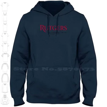 Толстовка с логотипом Университета Рутгерса, одежда унисекс 2023, толстовка с графическим логотипом бренда, толстовка с капюшоном