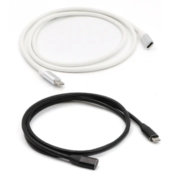 Удлинитель типа C USB 3.1 от мужчины к женщине, кабель для передачи данных, Удлинитель зарядного шнура, Удлинитель провода, 1 м