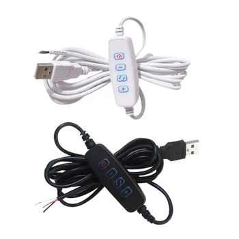 Удлинительный кабель для светодиодного диммера DC5V USB, регулятор яркости для светодиодных ламп, Прямая поставка