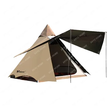 Уличная палатка Автоматическая Пирамидальная Виниловая Солнцезащитная Двухслойная Непромокаемая Легкая Роскошная Палатка для кемпинга