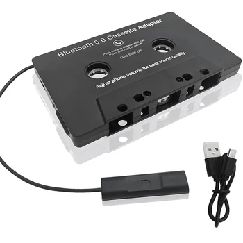 Универсальная кассета Bluetooth 5.0 Адаптер Конвертер Автомобильная магнитола Аудиокассета для Aux Стерео Музыкальный адаптер Кассета