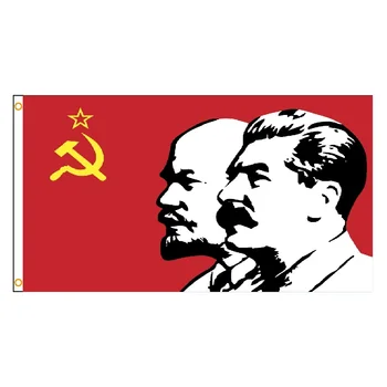Флаг коммунизма для Ленина и Сталина CCCP Русский Советский баннер из полиэстера 90x150 см