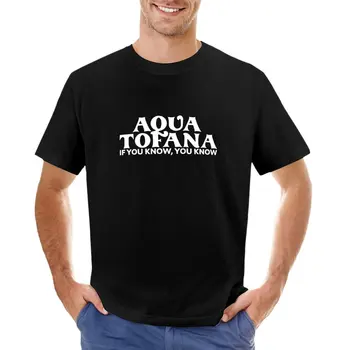 Футболка Aqua Tofana Bailey Sarian, летние топовые футболки оверсайз, однотонные футболки для мужчин