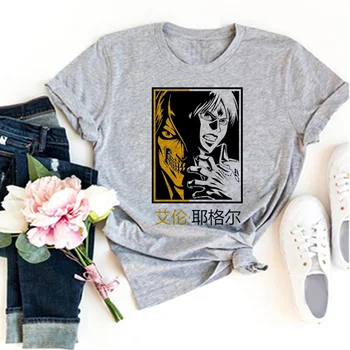 футболка attack on titan, женская уличная одежда с графическим рисунком, уличная одежда из аниме и манги для девочек
