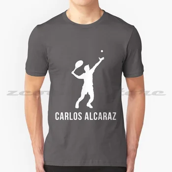Футболка Carlos Alcaraz Футболка из 100% хлопка Удобная Высококачественная Большого шлема Atp Испания Теннис Carlos Alcaraz Теннис Carlos