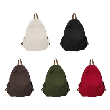 Холщовые сумки для книг дорожный рюкзак в японском стиле для женщин, школьный рюкзак для девочек