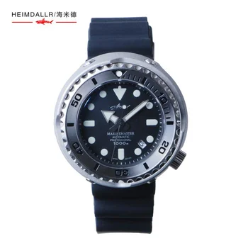 Часы HEIMDALLR Tuna Diver с водонепроницаемостью 1000 м, корпус с PVD покрытием, светящийся циферблат, наручные часы с автоподзаводом NH35
