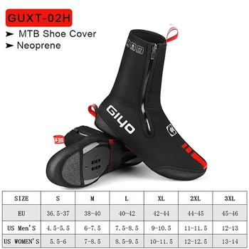 Чехол для обуви GIYO для езды на велосипеде, ветрозащитный и водонепроницаемый чехол для обуви для езды на горных велосипедах, утолщенный чехол для обуви для езды на открытом воздухе