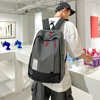 Школьная сумка для студента колледжа, мужской рюкзак для путешествий большой емкости, повседневная сумка для компьютера, рюкзак для старшеклассника