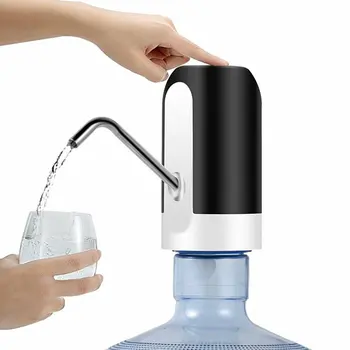 Электрический диспенсер для воды, насос для бутылки с водой, зарядка через USB, Автоматический переключатель насоса, диспенсер для питья С подсветкой, беспроводной водяной насос