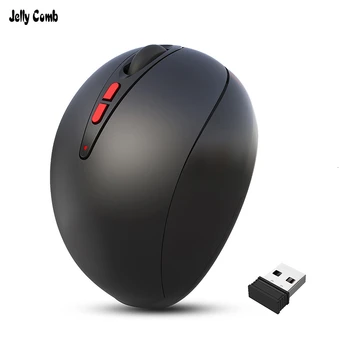 Эргономичная вертикальная беспроводная мышь JellyComb, 7 кнопок, оптические мыши с разрешением 2400 точек на дюйм, беспроводная мышь 2.4 G для игр