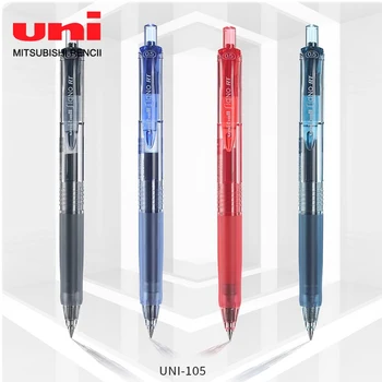 Японская универсальная ручка унисекс UMN105 Click Action, черная ручка с водяным наконечником 0,5 мм, быстросохнущая ручка для подписи, офисные аксессуары