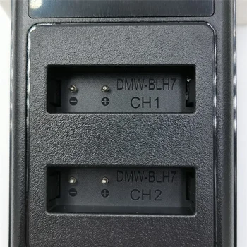 DMW-BLH7 LED USB Двойное Зарядное Устройство для Panasonic DMC-GM5 DMC-GF7 DMC-GF8 GF9 LX10 Замена Зарядного Устройства для Камеры