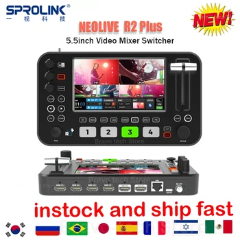 Видеомикшер SPROLINK NeoLIVE R2 Plus Многофункциональная Прямая трансляция Без ПК 4 x HDMI-переключателя PTZ Cam-контроллера