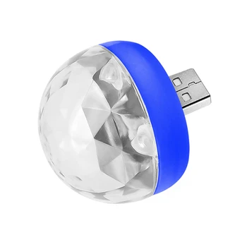 Мини-USB-светильник DJ RGB Мини-Красочный Музыкальный звуковой светильник USB для телефона Apple Android Диско-светильник для семейной вечеринки с бальной атмосферой